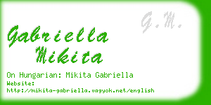 gabriella mikita business card